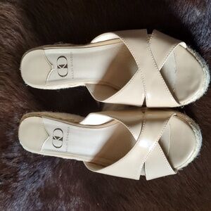 Kelsi Dagger Women's Patent Nude Sandals